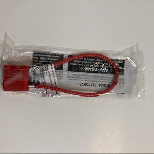 11” Red Cable Lock With Keys